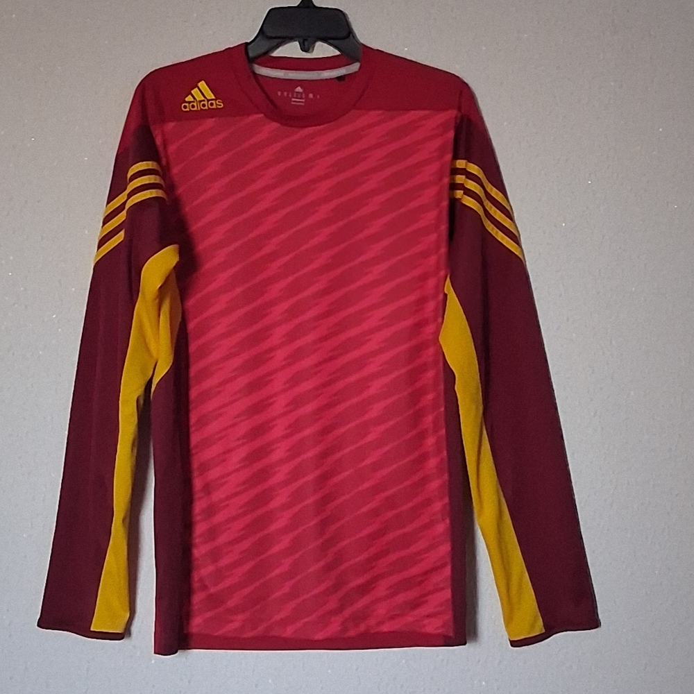 Adidas Sample Climacool  Red and Yellow Men's Jersey Sise M Pre-owned
